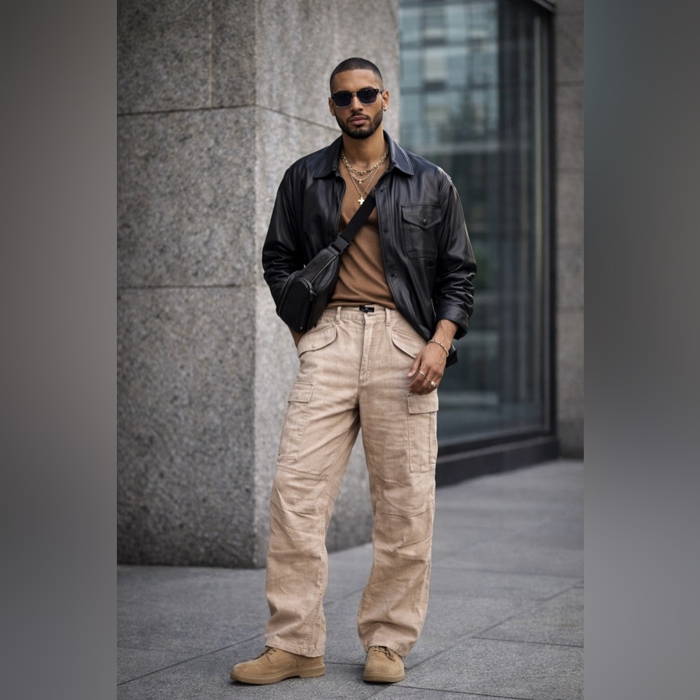 NEW DAY Birger et Mikkelsen Tan Cargo Pants – Size L